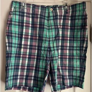 Vineyard Vines Men’s Green/Blue Plaid Shorts Size 36